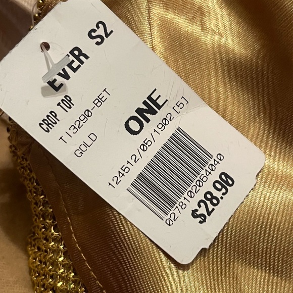 NWT Better Be Sparkling Halter One Size Top - Picture 7 of 9